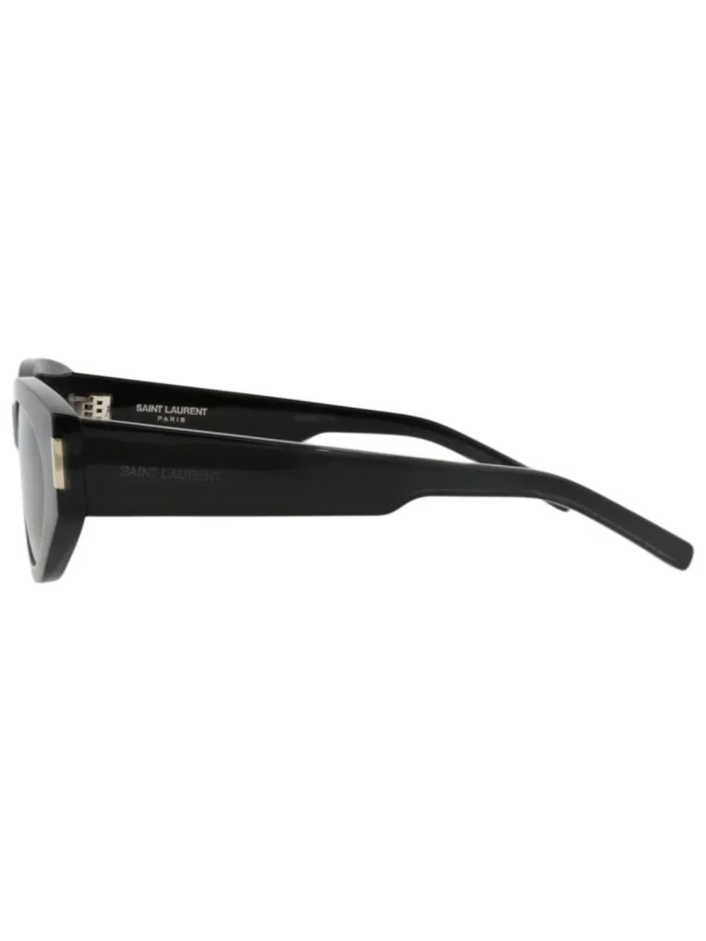 New Saint Laurent Women's Sunglasses Cat Eye Recycled Acetate Frame Black Black